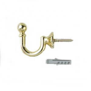 крючок_держатель_штор_винт_35_золото_глянец